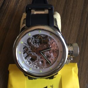 Invicta Russian Mechanical skeleton watch Men's